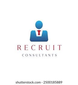 People connect human icon vector professional employee consultant staff corporate person man vector logo a man with tie company logo 