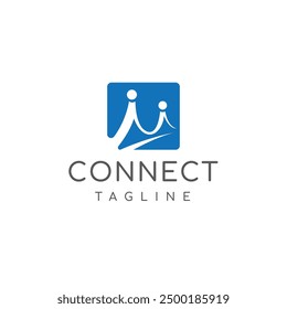 People connect human icon vector professional employee consultant staff corporate person man vector logo a man with tie company logo 