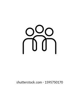 people connect icon design. Together community concept idea. Vector illustration