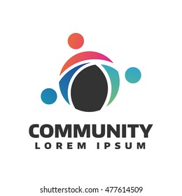 People connect logo. Communication logo