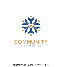 People connect logo, Communication ,family, Social Care, Kids, Sports, vector symbolic marks.