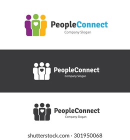 People Connect Logo Template