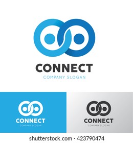 People connect logo template