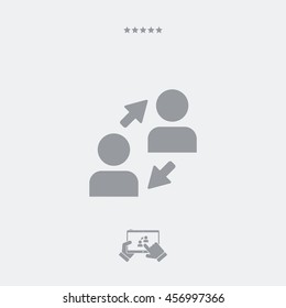 People connect - Minimal vector icon