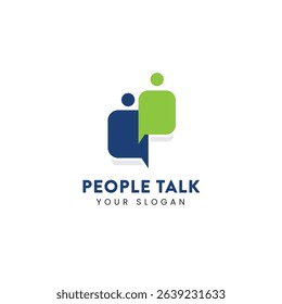 People connect networking communication, people talk consulting partnership, teamwork logo vector clean silhouette icons