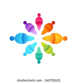 People Connected Icon - Vector illustration