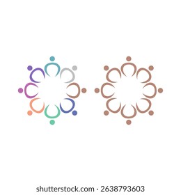 PEOPLE CONNECTED UNION TEAM TEAMWORK SIGN SYMBOL LOGO