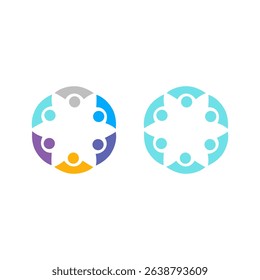 PEOPLE CONNECTED UNION TEAM TEAMWORK SIGN SYMBOL LOGO