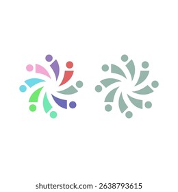 PEOPLE CONNECTED UNION TEAM TEAMWORK SIGN SYMBOL LOGO