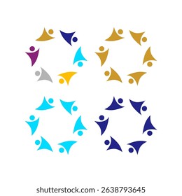 PEOPLE CONNECTED UNION TEAM TEAMWORK SIGN SYMBOL LOGO