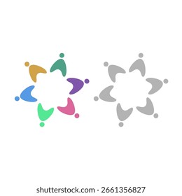 PERSONAS EQUIPO SINDICAL CONECTADO TRABAJO EN EQUIPO SIGNO SÍMBOLO LOGO
