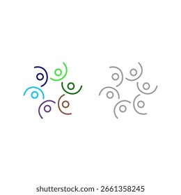 PERSONAS EQUIPO SINDICAL CONECTADO TRABAJO EN EQUIPO SIGNO SÍMBOLO LOGO

