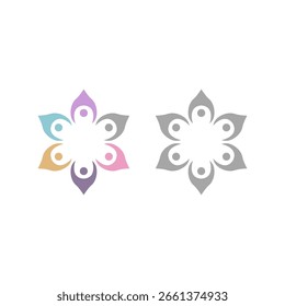 PEOPLE CONNECTED UNION TEAM TEAMWORK SIGN SYMBOL LOGO
