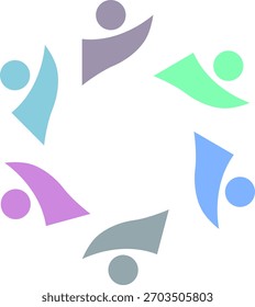 LOGOTIPO DE ASSINATURA DE TRABALHO EM EQUIPE DO SINDICATO DE PESSOAS CONECTADAS
