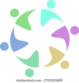 LOGOTIPO DE ASSINATURA DE TRABALHO EM EQUIPE DO SINDICATO DE PESSOAS CONECTADAS
