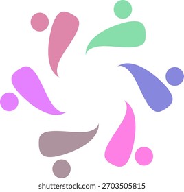 LOGOTIPO DE ASSINATURA DE TRABALHO EM EQUIPE DO SINDICATO DE PESSOAS CONECTADAS
