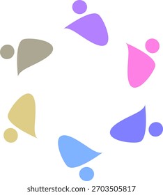 LOGOTIPO DE ASSINATURA DE TRABALHO EM EQUIPE DO SINDICATO DE PESSOAS CONECTADAS
