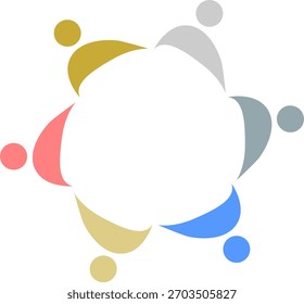 LOGOTIPO DE ASSINATURA DE TRABALHO EM EQUIPE DO SINDICATO DE PESSOAS CONECTADAS
