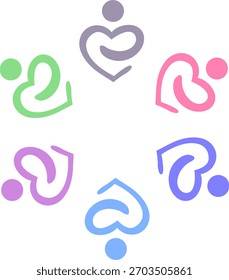 LOGOTIPO DE ASSINATURA DE TRABALHO EM EQUIPE DO SINDICATO DE PESSOAS CONECTADAS
