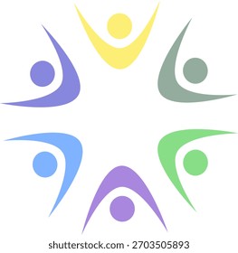 LOGOTIPO DE ASSINATURA DE TRABALHO EM EQUIPE DO SINDICATO DE PESSOAS CONECTADAS
