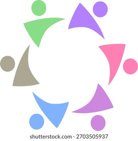 LOGOTIPO DE ASSINATURA DE TRABALHO EM EQUIPE DO SINDICATO DE PESSOAS CONECTADAS
