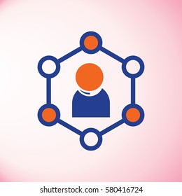 people connecting icon