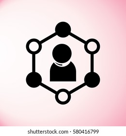 people connecting icon