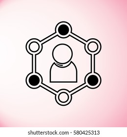 people connecting icon