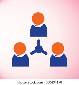 people connecting icon
