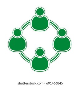people connecting icon