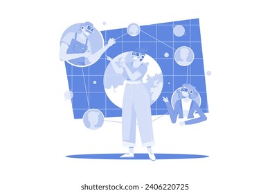 People Connecting In The Metaverse