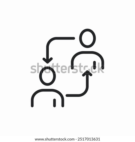 people connection icon sign vector