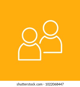 people connection icon and social network concept, Stock vector, eps10