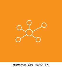 people connection icon  and social network concept, stock vector, eps10.