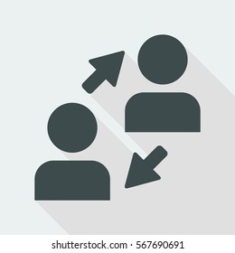People connection - Minimal vector icon