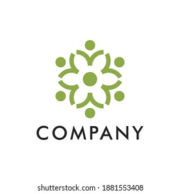 People Connection Relationship Community logo design inspiration
