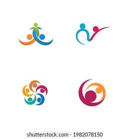 People Connection Relationship Community logo design inspiration
