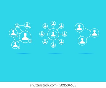 people connection, social network concept