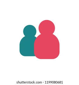 People Contact Icon Vector