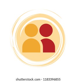 People contact symbol