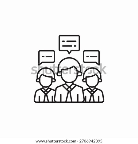people conversation icon sign vector