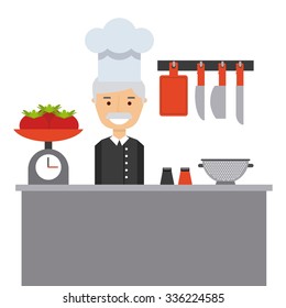 people cooking design, vector illustration eps10 graphic 