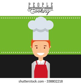 people cooking design, vector illustration eps10 graphic 