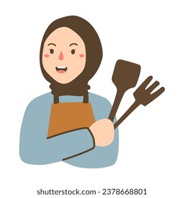 people cooking their favourite food illustration