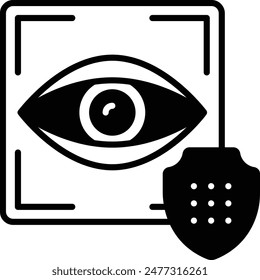 People Counting face capture cam vector Artificial general intelligence symbol, Natural Language Processing sign Machine Deep Learning illustration, AI surveillance System with motion analysis concept