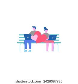 people couple on valentine's day love