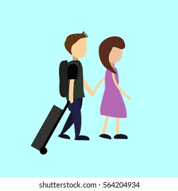 people and couples travelling and having a rest