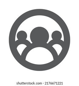 People creative logo design template with circle. Vector