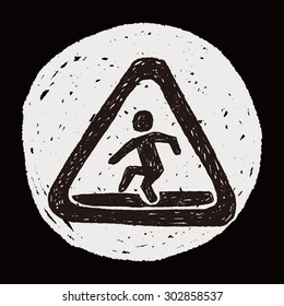 people Crossing doodle