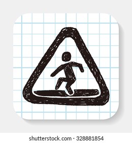 people Crossing doodle
